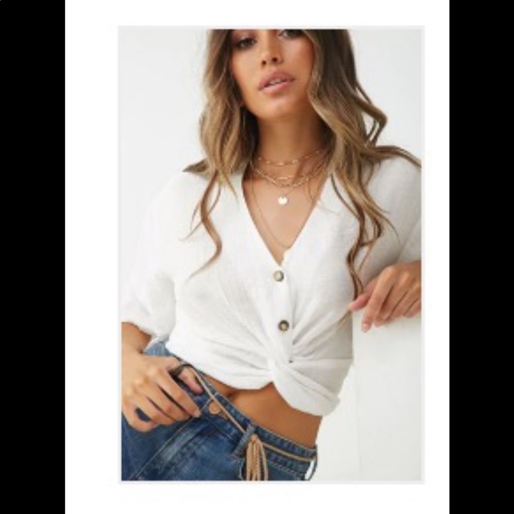Woven sheer top